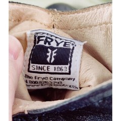 Frye Black Leather Bootie Carson Shortie Kids 13E Unisex Pull On Loops Western