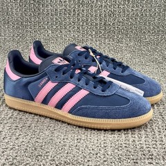 Adidas Originals Samba OG J Night Indigo Mauve Satin Shoes JQ3643 US Size 6