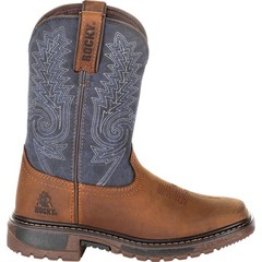 Rocky Big Kids‘ Ride FLX Western Boot – Durable Unisex Cowboy Shoes RKW0255Y