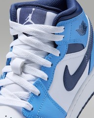 Air Jordan 1 Mid GS University Blue/White – Midnight Navy Size 7y