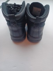Nike Manoa Black Leather Boots Shoes AJ1280-001 US Size 5.5Y