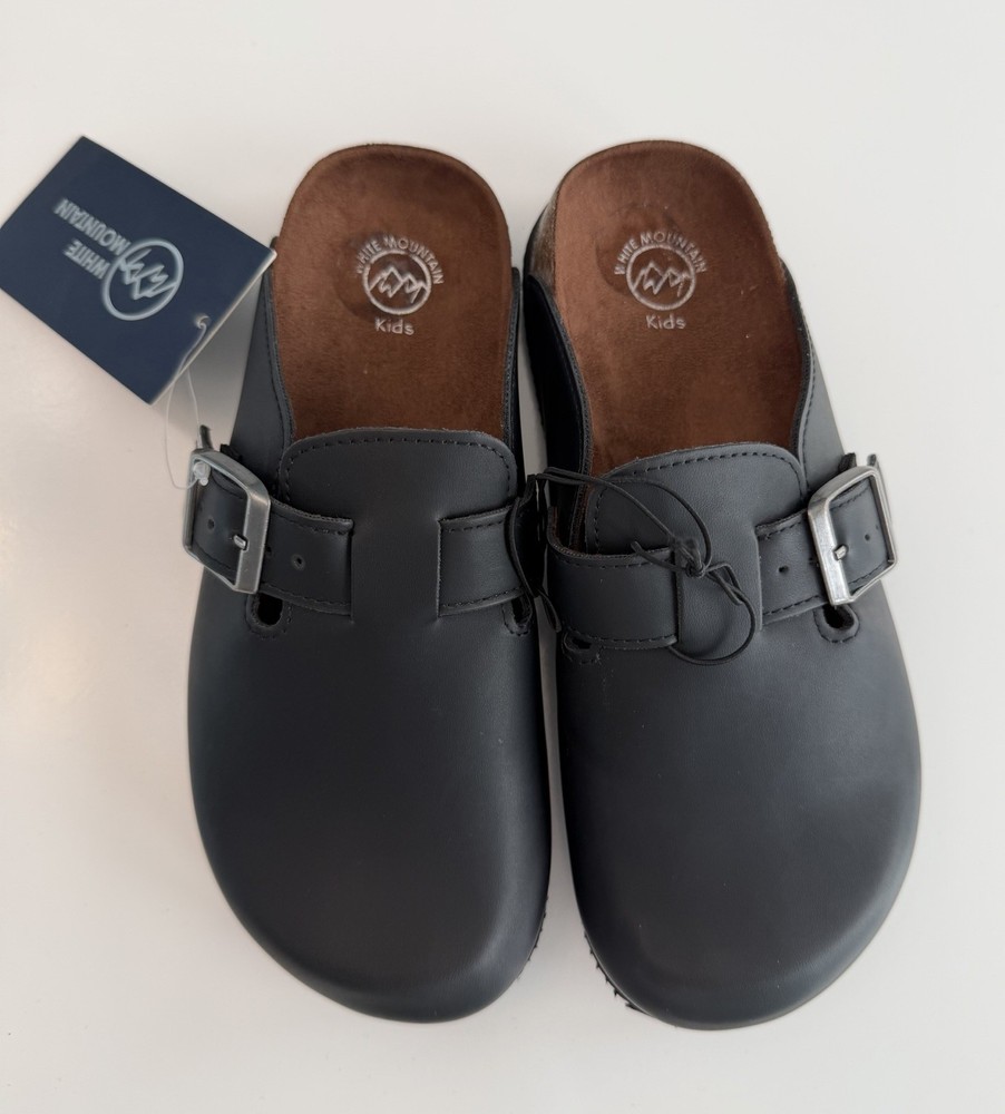 White Mountain Clogs Kids Shoes Size 2 Black – New (other)