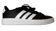 Adidas Grand Court 3.0 J Kids Size 5 Black White JP9366 NEW in box