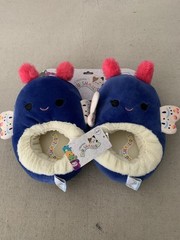 Squishmallows Luya the Blue Moth Slippers Child Size 13/1- New with Tag!