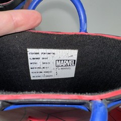 Marvel Spiderman Web Eyes red Blue Rimmed Rain boots Kids Size 9/10