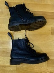 Dr. Martens 1460 Pascal Mono 8-Eye Combat Boot Toddler US 9 Black Virginia