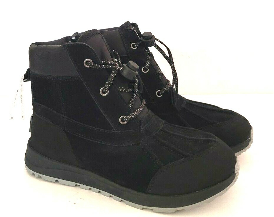 NEW IN BOX! UGG KIDS TURLOCK WP BLACK BOOTS SIZE: 3K STYLE: 1103505K