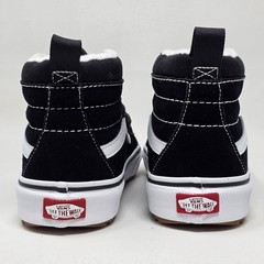 VANS Sk8 MTE High Black True White Sneakers Shoes US Juniors Size 5 New