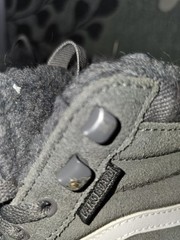 VANS Filmore High Vansguard Lined Sherpa High Top Sneakers Gray/White/Black US 6