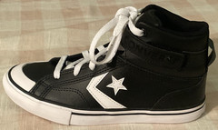 Converse Kids Pro Blaze Strap High Top Shoes Black/White Sz 3.5 NEW A01072C
