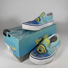 Vans x SpongeBob Imagination Classic Slip-On Kids Size 13.5 Shoes w/ Box