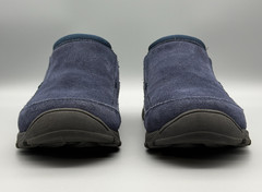 Lands End Blue Suede Leather Slip On All Weather Moc Shoes Youth 5W