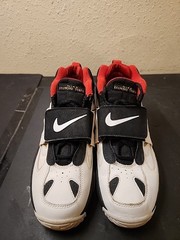 Nike Air Diamond Turf 2 Mid Black White Deion Sanders 488294-001 Size 6Y