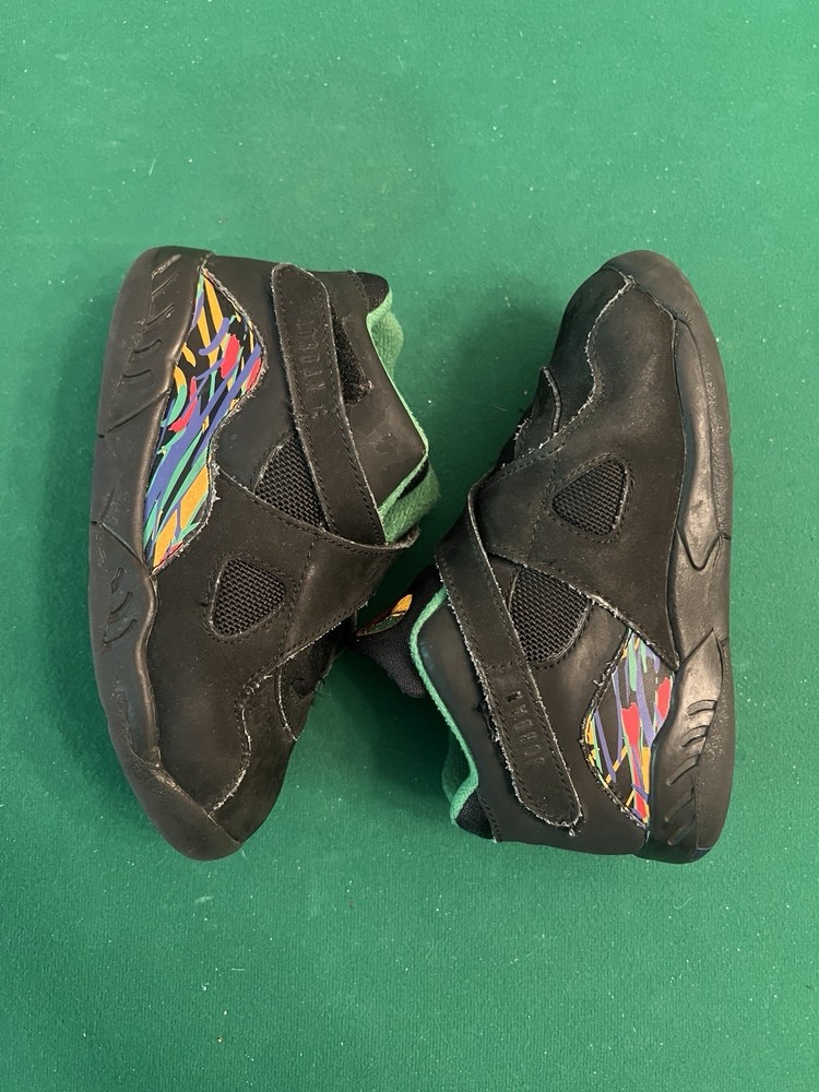 Jordan 8 Retro Tinker Air Raid TD Toddler Size 10c Black Shoe Sneaker 305360-004