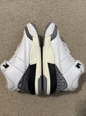 Nike Air Jordan Retro III PS White Cement Reimagined Kids Shoes 12C DM0966-100