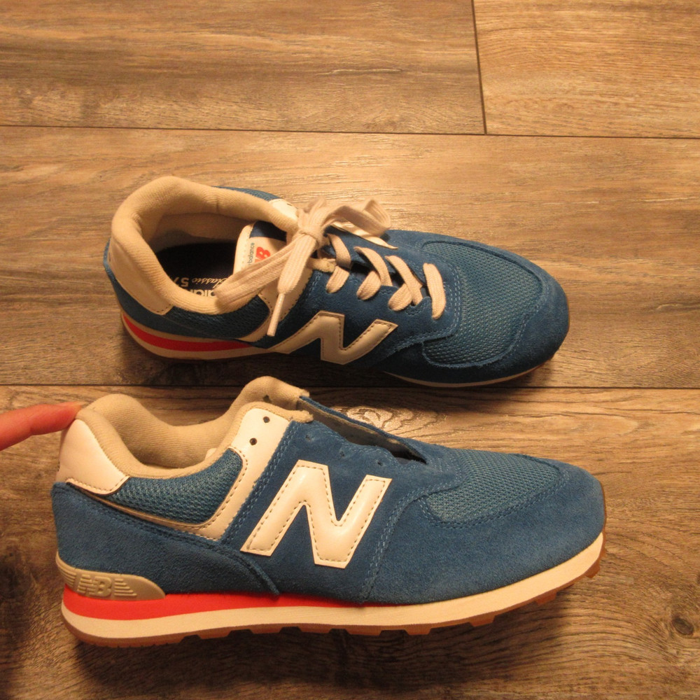 New Balance 574 Kids 6 Blue Rainbow Pack Natural Indigo