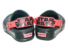 CROCS Kids Star Wars Darth Vader Light-Up Clogs Toddler Size C-6 Black Red Multi