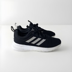 Adidas Cloudfoam Sneakers Black White Youth Size 5