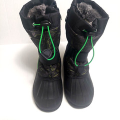 Dream Pairs Kamick Kids Size 1 Boot Mid Calf Waterproof Winter Snow Boots Black