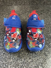 Adidas Marvel Spider-Man Kids Sneakers Blue Red GY9098 Size 10K
