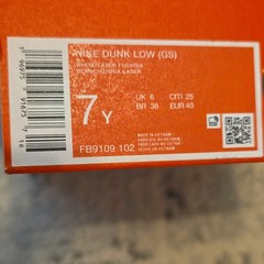 Nike Dunk Low (GS) Unisex Kids Low Top Leather Sneaker US 7Y 8.5W FB9109-102
