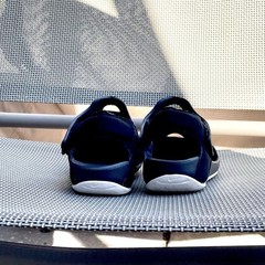 *EUC* Nike Sunray Protect 3 Black/White – Size 3Y – Youth-Kid Shoes-Hook & Loop