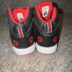 Star Wars High Top Kids Size 7 Laced Shoe Light Up Vader Tie Fighter Rare