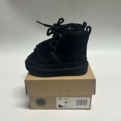 UGG Neumel II Solid Black Suede Toddler Kids Chukka Boots Shoes Size 6C