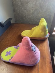 SpongeBob And Patrick Fun Slippers Size 6Y