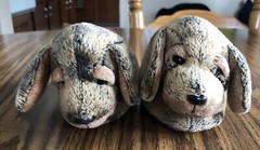 Kids Puppy Dog Slippers M Medium Size 7-8