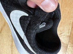 Nike Tanjun Kids Running Shoe Black/White/White Size 10