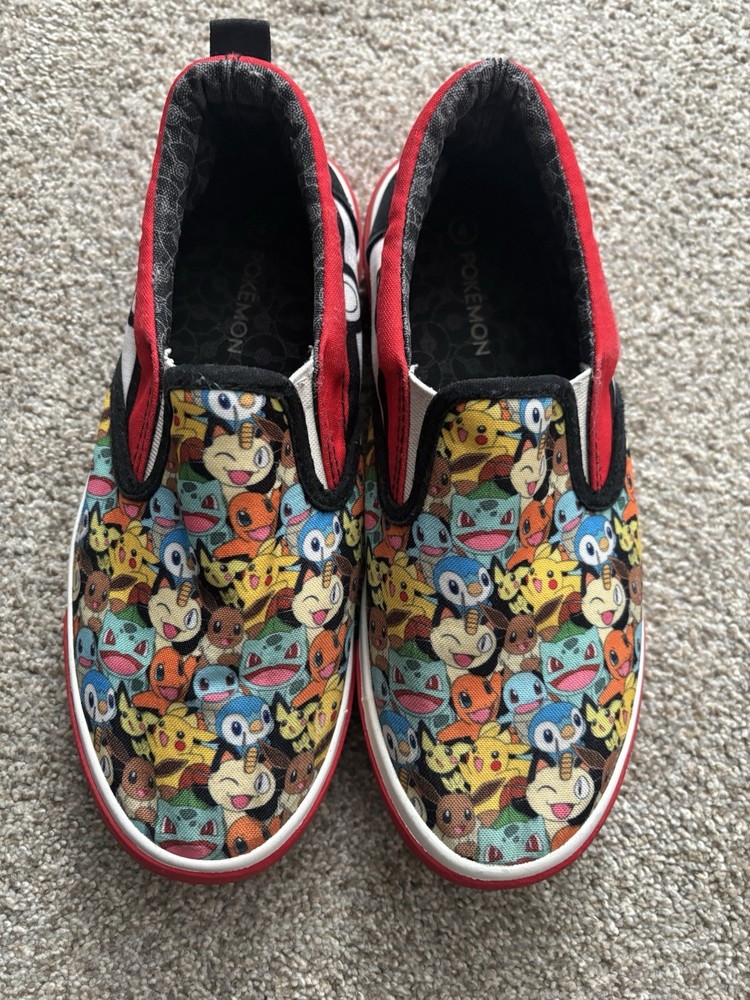 Kids Licensed Pokémon Character Slip On Shoes Size 4