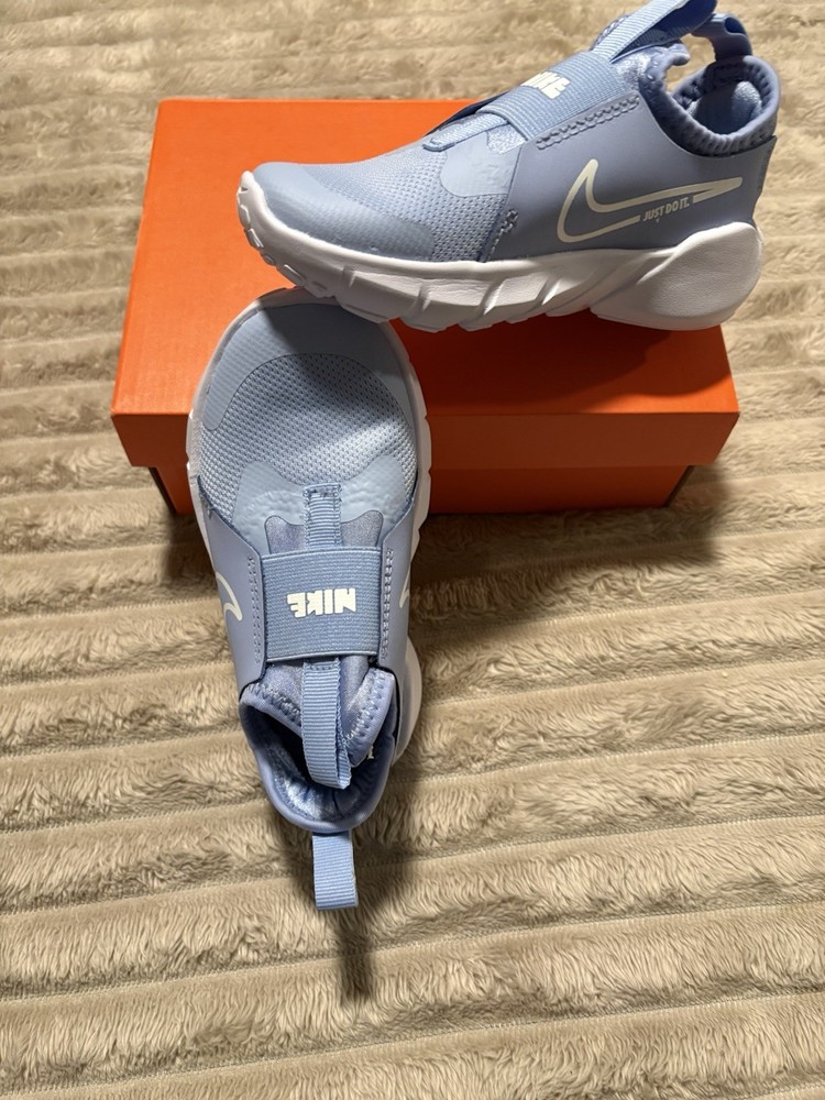 Nike Flex Runner 2 (PSV) Sneaker Cobalt Bliss White Unisex Kids 11c AT-1/11