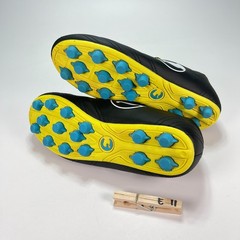 PUMA ProCat Speed Force FG Black Yellow Soccer Cleats Kids Shoes Youth Size 4