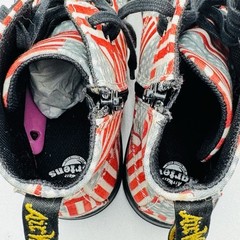 DR. MARTENS MARLEY AIR WARE Boots American Flag Canvas Kids Size 4 Lace UP Zip