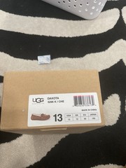 UGG Australia Dakota Chestnut Moccasin Slippers KIDS Size 13. NWOB Unisex