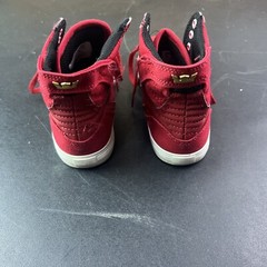 NEW SUPRA KIDS SKYTOP Red White Junior PS KIds Shoes SK13053 Sz 13