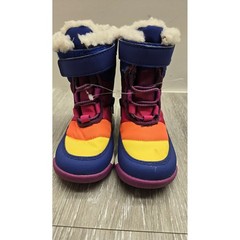 Merrell Alpine Puffer JR Waterproof Winter Boots Blue Rainbow Kids Toddler Sz 6