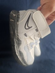 Nike Kyrie Infinity High Top White Blue Gray Unisex Kids Basketball Sneakers