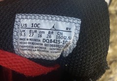 Nike Air Jordan 1 Mid „White/Black/Gym Red“ Little Kids‘ Shoes 10c Modeled Only