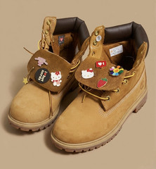 Timberland 6-Inch Premium Leather Lace-Up Work Boots Hello Kitty Tan 5