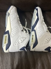 Nike Jordan 6 Reteo Midnight Navy White 384665-141 Size 6.5 Y