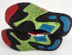 PUMA RS‑X Junior Puzzle Sneakers Multi‑Color Black Green Red Size 4C