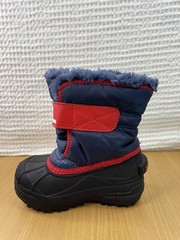 Sorel Commander Snow Boots Black/Blue Red Kids Size 9 NC1805 591