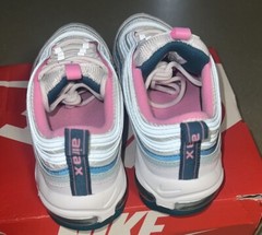 Big Kid’s Nike Air Max 97 White/Pink Spell-Geode Teal 4y