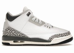 Nike Air Jordan 3 Retro Hide N’ Sneak White Grey GS Size 5y /6.5 WMNS DX6665-100