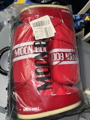 Moon Boot Nylon Water Resistant Red/White Unisex Size 35/38