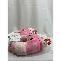 Squishmallows Peppermint Hot Cocoa Pink Plush Slippers Kids Size 11/12 NWT