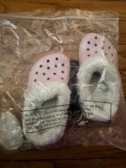 CROCS MAMMOTH KIDS CLOGS Pink White Toddler C 6/7