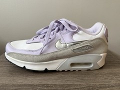 Nike Air Max 90 leather GS White Violet Frost Size 7Y Women’s 8.5 CD6864-123